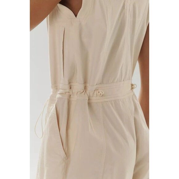 Daily Practice Anthropologie Soller Drawstring Jumpsuit Straight Leg XL 281876 - Picture 5 of 11